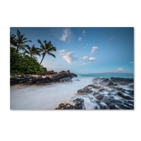 Trademark Fine Art Pierre Leclerc 'Secret Cove Twilight' Canvas Art, 12x19 PL0208-C1219GG